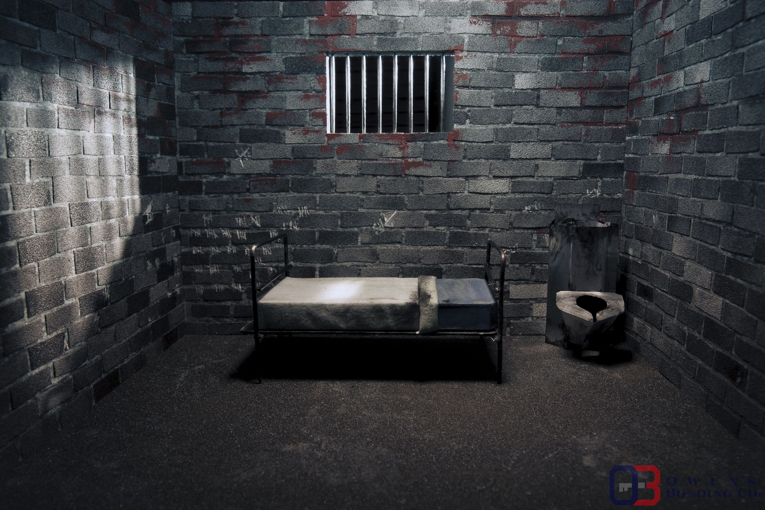 dingy dark jail cell